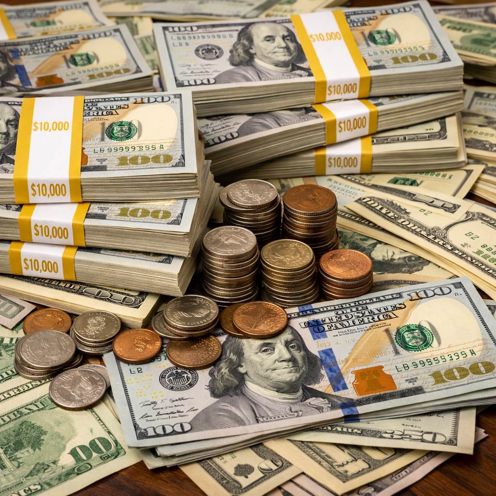 Generated image for: Generate image with money